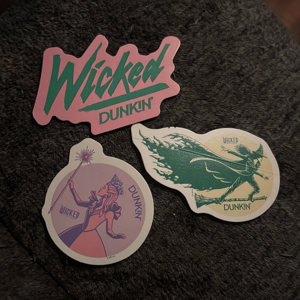 Wicked Dunkin' Sticker Set x3